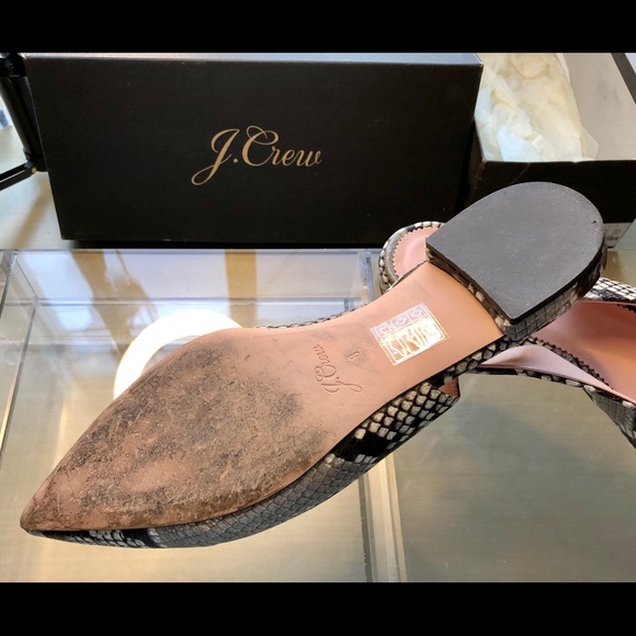 J.Crew V-shaped slingback, printed leopard leather - Picture 2 of 4